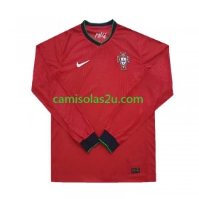 Camisolas de futebol Portugal Equipamento Principal Euro 2024 Manga Comprida